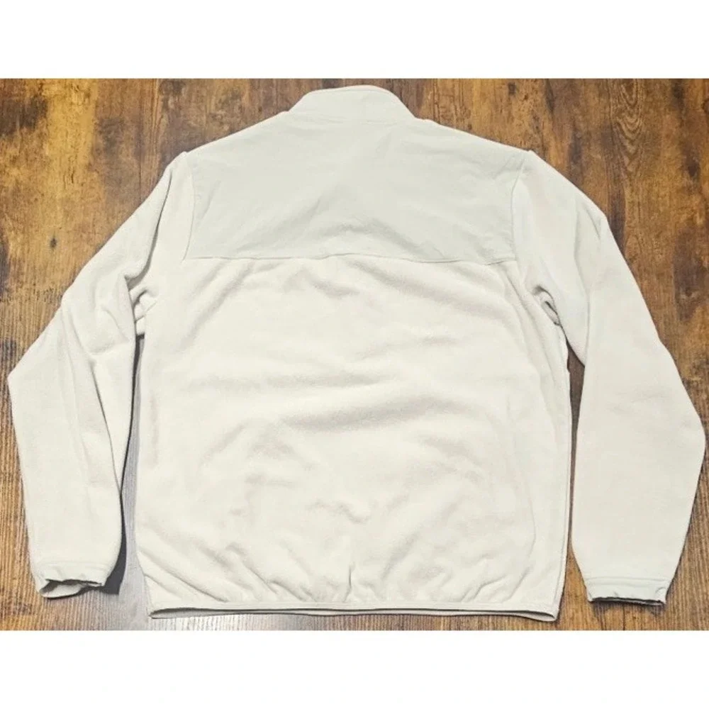 Vuori Aspen Half Snap Fleece Pullover White Size Medium